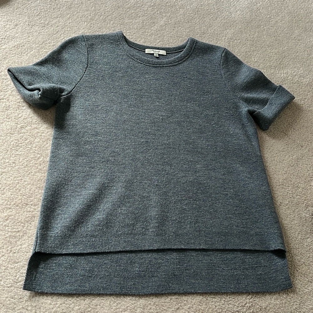 Madewell cuffed sleeve sweater shirt